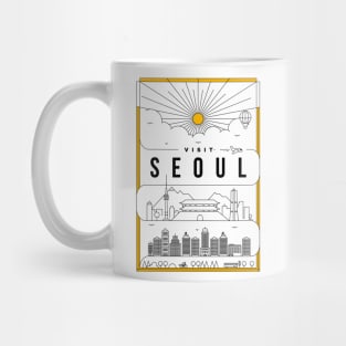 Seoul Minimal Lineal Poster Mug